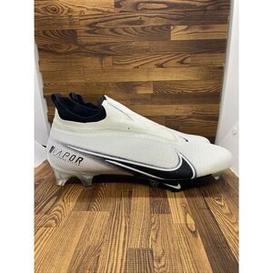 Nike Vapor Edge Elite 360 Football Cleats CV6282-108 White/Black Men's Size 14.5